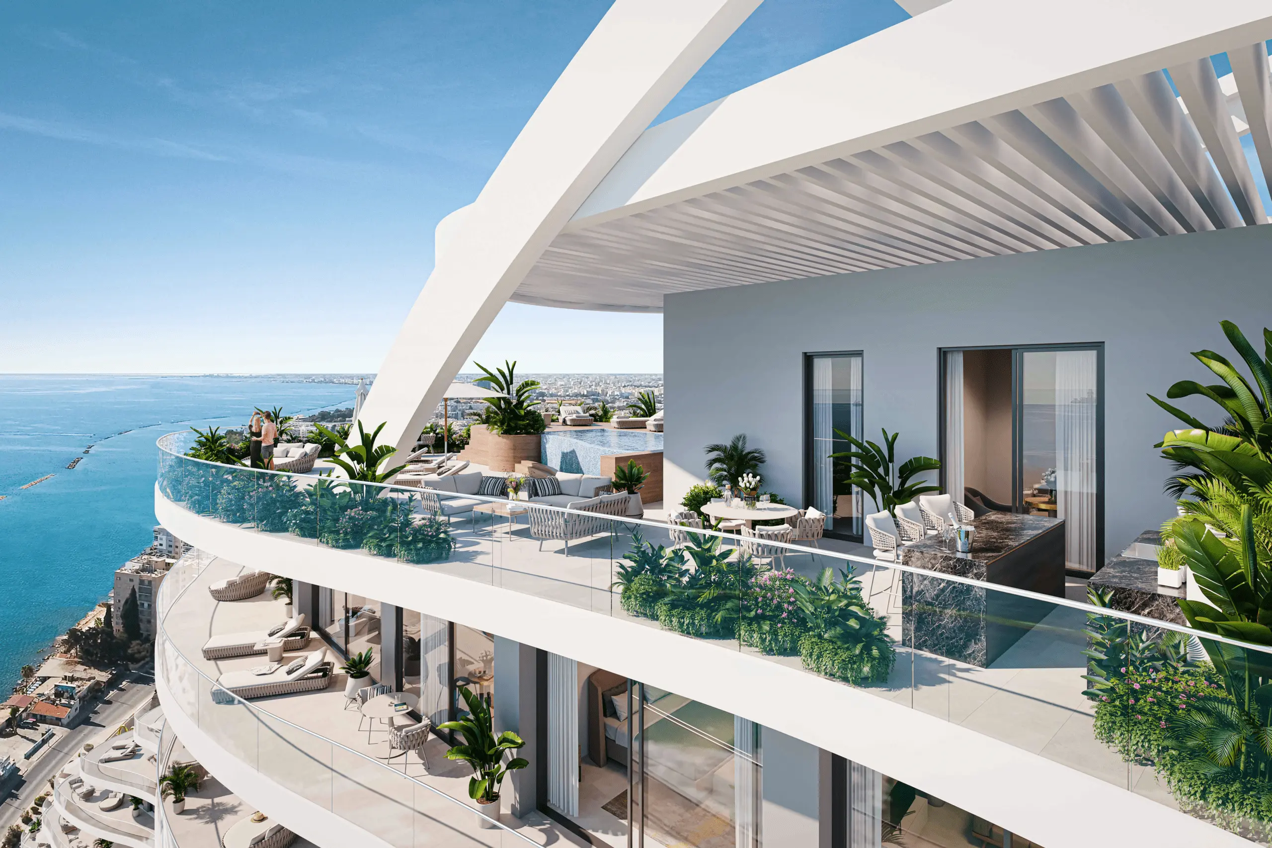Acropolis Homes - Limassol Del Mar - Immobilienagentur - Immobilienfoto - Terrasse